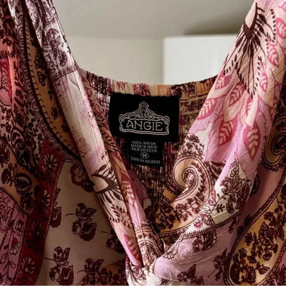 Angie | Twist Front Printed Midi Dress - Picture 6 of 6